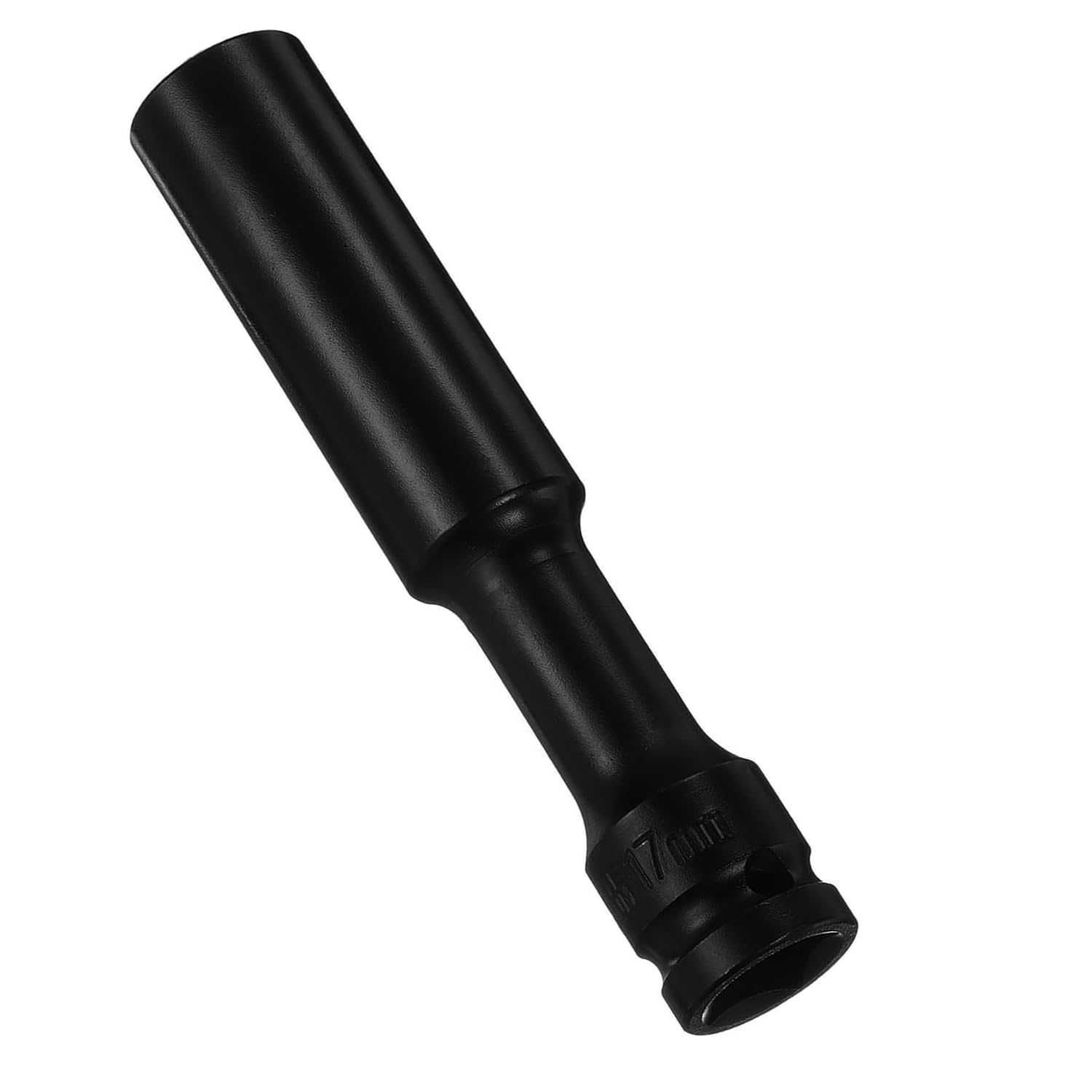 Juttzzei Deep Impact Socket 1/2 Inch Drive 17mm, CR-V Steel With 128mm Length 6-Point Metric Size for Car Tractors Engines Repair