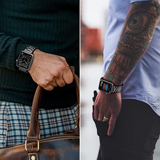 Image of Adlynlife Bluetooth Smart Watch and Activity Tracker | Heart Rate Tracker| Step and Calorie Counter| Blood Pressure Tracker | Call & Messages Notification and Fitness Monitoring (Steel Black)