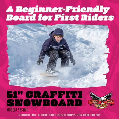 Flexible Flyer Wood Kids Snowboard