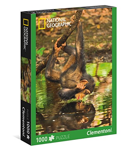 Preisvergleich Produktbild Clementoni 39301.5 - National Geographic 1000 T Schimpanse, Klassische Puzzle