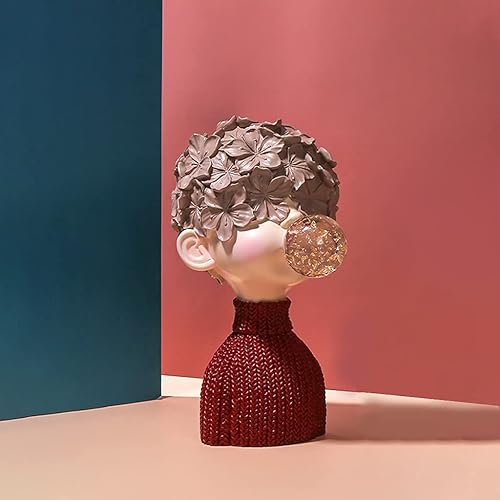 Miniatura 4 de Figura de estatua de resina con escultura de niño de burbujas, escultura de niño encantador, adornos de escritorio para decoración de oficina en