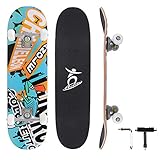 🏂Amplia Aplicación - Perfecto para niños, principiantes, adolescentes, adultos, patinadores con diferentes estilos de conducción. Adecuado para tiroteos en la calle, parques de patinaje, rampas, etc.