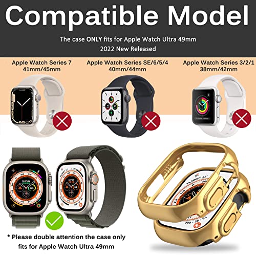 Miimall Compatible with Apple Watch Ultra 49mm Case, Hard PC Frame Bumper without Screen Protector - Image 2