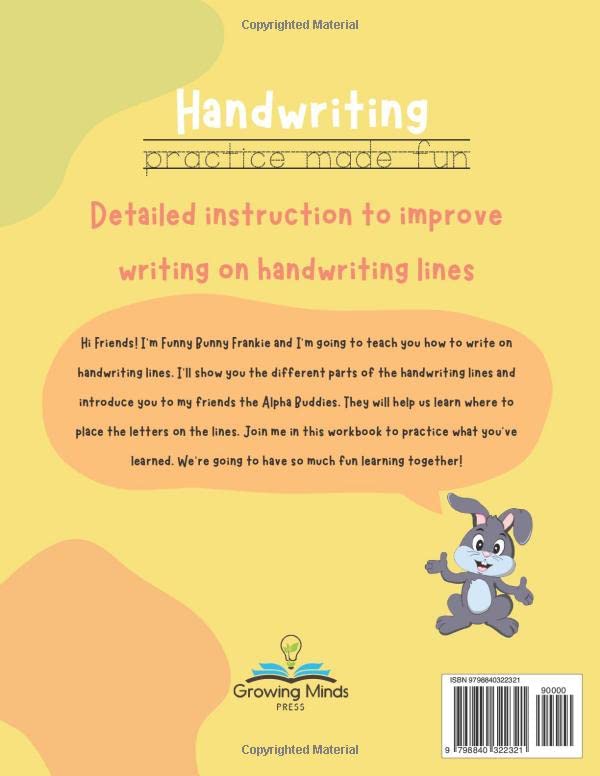 Miniatura 2 de Handwriting Practice Made Fun Focus on Size and Placement Penmanship and Writing Workbook with Letters and Numbers for 1st, 2nd, 3rd Grade