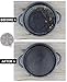 Stainless Steel Cast Iron Cookware Scrubber Skillet Cleaner Grill Scraper with Hanging Ring Anti Rust 7in Round
