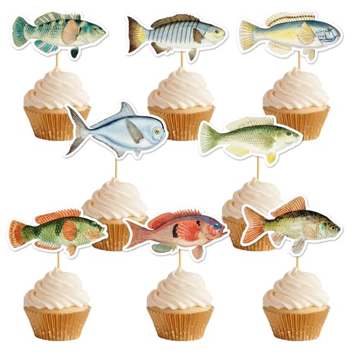 Finash Cupcake Toppers Grocery & Gourmet Food›Pantry Staples›Cooking & Baking›Frosting, Icing & Decorations›Cupcake Toppers