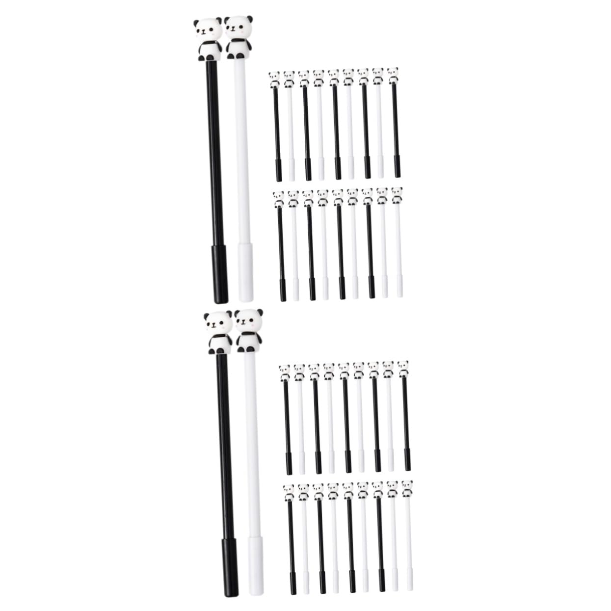 NUOBESTY 2 Set Penna Panda Recinti Per Animali Penne Cancellabili Coniglio Box Ragazzo Pennagel Penne Panda Per Articoli Per La Scrittura Ricarica Dell'ago Nero 20 Pezzi * 2