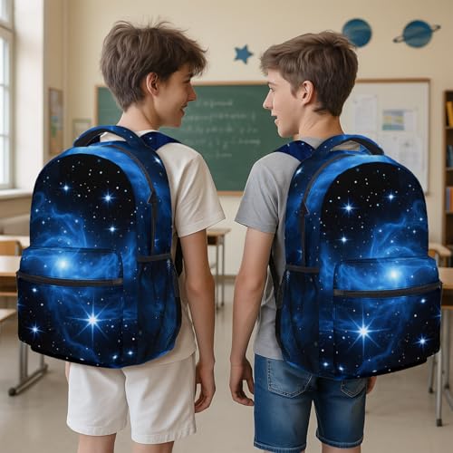 Kids Backpack With Lunch Box, Lightweight School 3 Set, Space Themed, Children Teens Elementary Middle School Christmas3