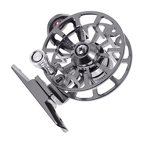 Parliky 1 Pc Carrete De Pescado Portátil Caña De Pescar En Hielo Aparejo De Pescar Cola De Impresión Herramienta De Pesca Profesional Carrete De Caña De Pescar con Mosca Eléctrico Metal