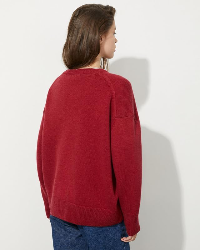 Women's Lightweight Soft Petite Crewneck Lightweight Solid Plain Sweaters Fall Winter Pullover Jumper Tops - Image 3