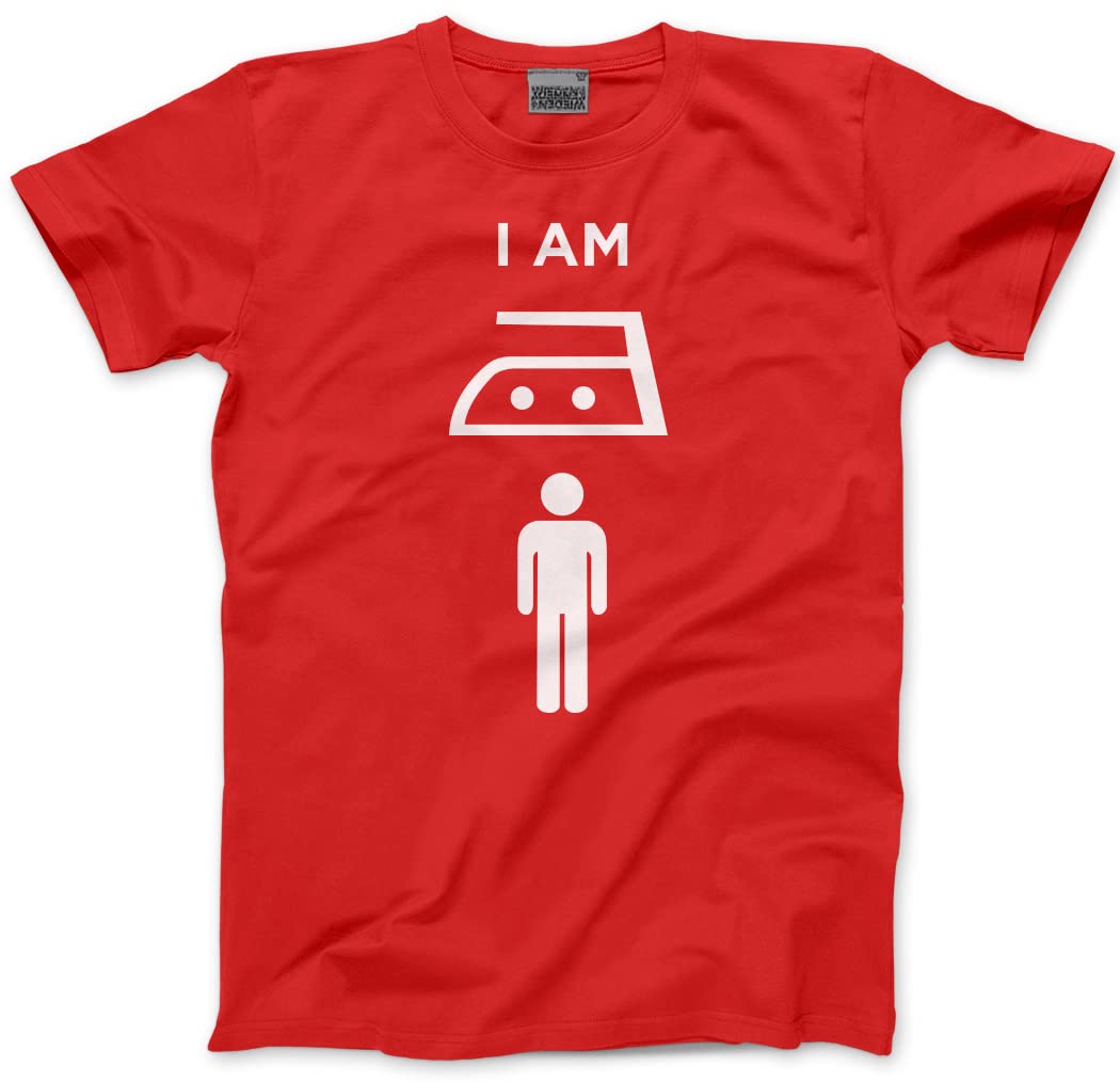 Hotscamp Men's Red I Am Iron Man Unisex T-Shirt - Medium