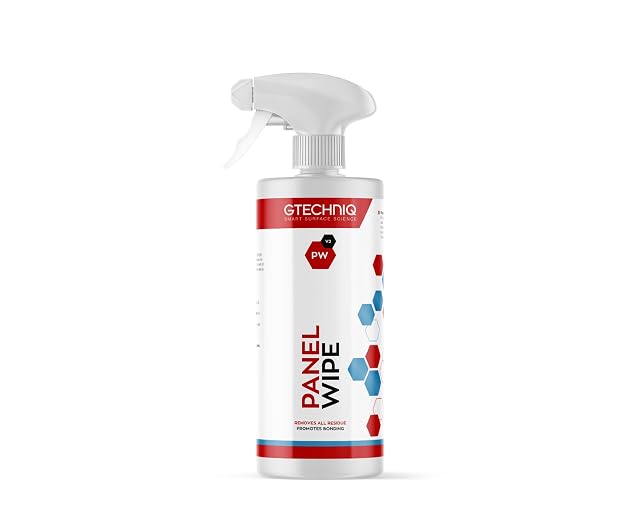 Gtechniq Panel Wipe for Car Cleaning 17 fl oz Pre-Sealant Fragrance-Free Easy to Apply and Long-Lasting Results