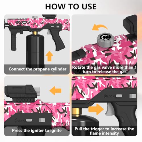 Image of ARTFLAMM Upgraded Propane Torch Gun with One-Touch Max Flame Boost, Heavy Duty Blow Torch with Trigger Control for BBQ, Fire Starting, Grilling, Searing Steak & Outdoor Use (Tank Not Included)