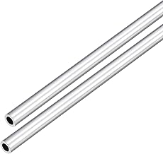 DMiotech 2Pack (6mm OD x 4mm ID) 6063 Aluminum Round Tube 300mm Length Industry Metal Tubing for Machinery Frame Construction DIY Projects