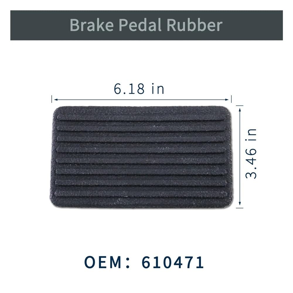 Brake & Accelerator Pedal Rubber Covers Set OEM 610471 610529 Fit for EZGO RXV Golf Cart Replacement Parts