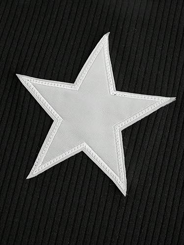 SOLY HUX Girl's Sleeveless Star Print Lace Trim Camisoles Spaghetti Strap Ribbed Crop Tank Tops3