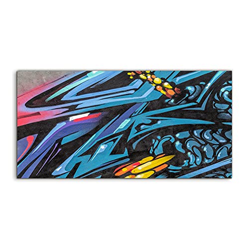 Murale photo art acryl graffiti abstraction 120x60cm pour grand mur nu