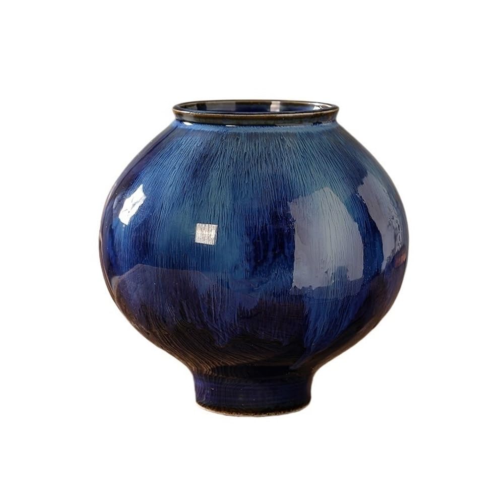 SDGBCXD flowerpot, Home Living Room Ceramic Flowerpot Decoration Ornament Retro Chinese Plant Pot Planter(S)
