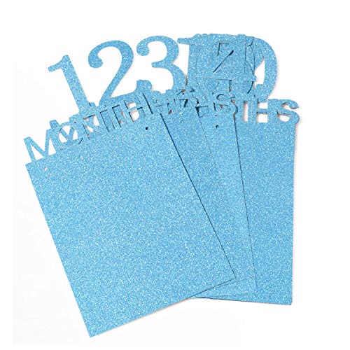 Qibote 1St Birthday Bunting Garland Baby Photo Banner Baby 1-12 Month Photo Prop Party Bunting Decoration #TOP5