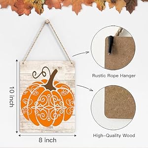 Retro Pumpkin Wood Sign Decoration Fall Pumpkin Harvest Wooden Signs Rustic Hanging Plaque Home Wall Art 8" x 10" Sign Wall Decor for Farmhouse Home Kitchen Retro Pumpkin Wood Sign Decoration Fall Pumpkin Harvest Wooden Signs Rustic Hanging Plaque Home Wall Art 8 x 10 Sign Wall Decor for Farmhouse Home Kitchen