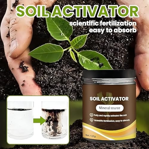 Image of Soil Activator (Each60gm) - Potting Soil - for All Indoor & Outdoor Plants -Organic Manure, Perlite & Nutrients - for Superior Growth, Seed Starting & High Moisture (1)