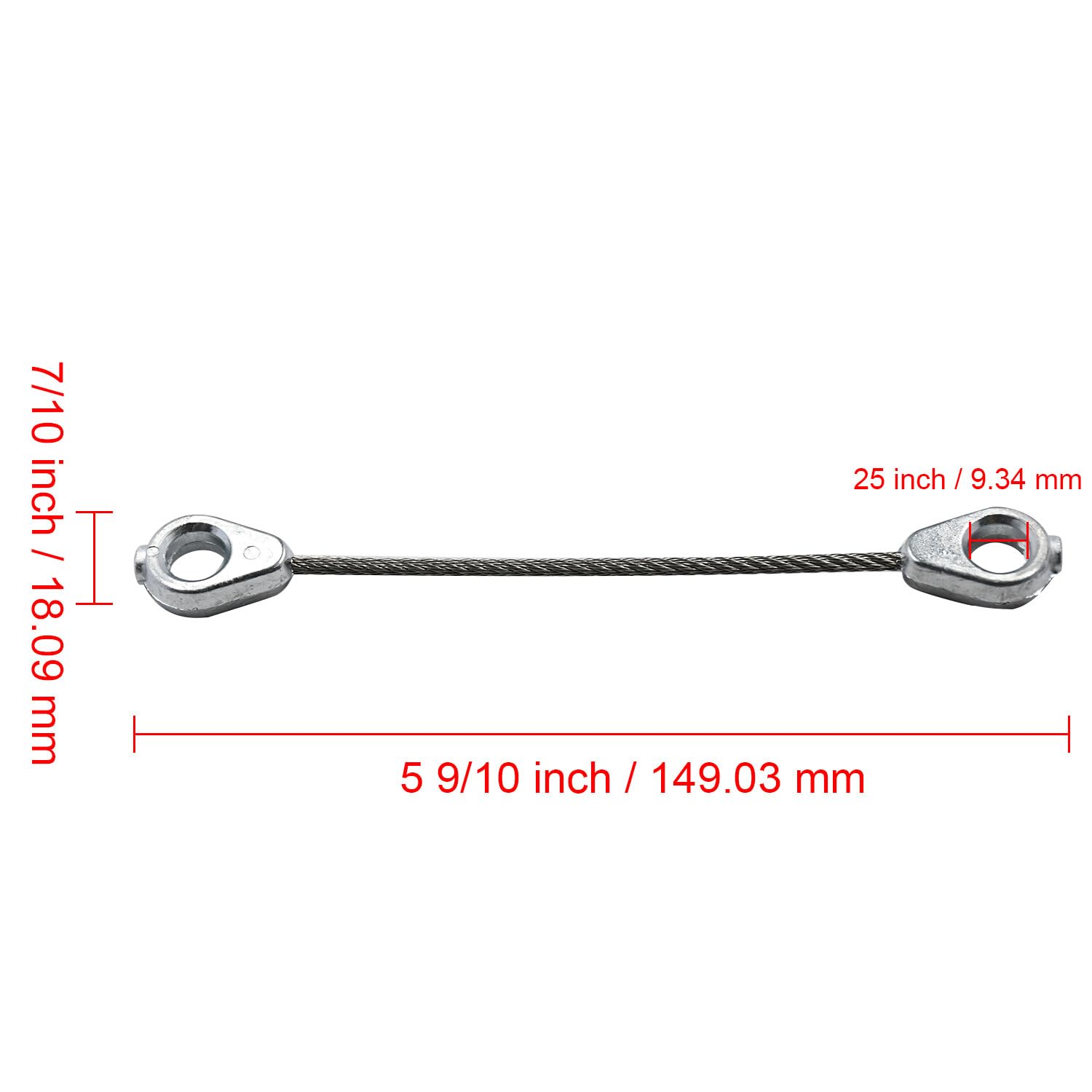 Cavo Freno Parcheggio ROQUES ET LECOEUR 0308050018 COMPATIBILE - 038632 - Foto 4