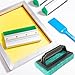 4 Pcs Screen Printing Scrub Pad, Screen Print Ink Scraper with Handle,Screen Print Remover, Screen Printing Accessories for Reclaiming Mesh Screen Cleaner
