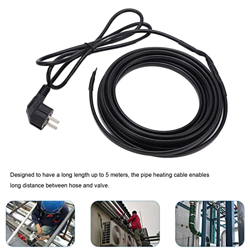 Heizkabel, 16,4 Fuß Selbstregulierendes Heizkabel für Hausrohre aus Metall und Kunststoff, Elektrisches Wasserrohr-Heizkabel Zum Frostschutz von Rohren, Hält das Wasser Fließend