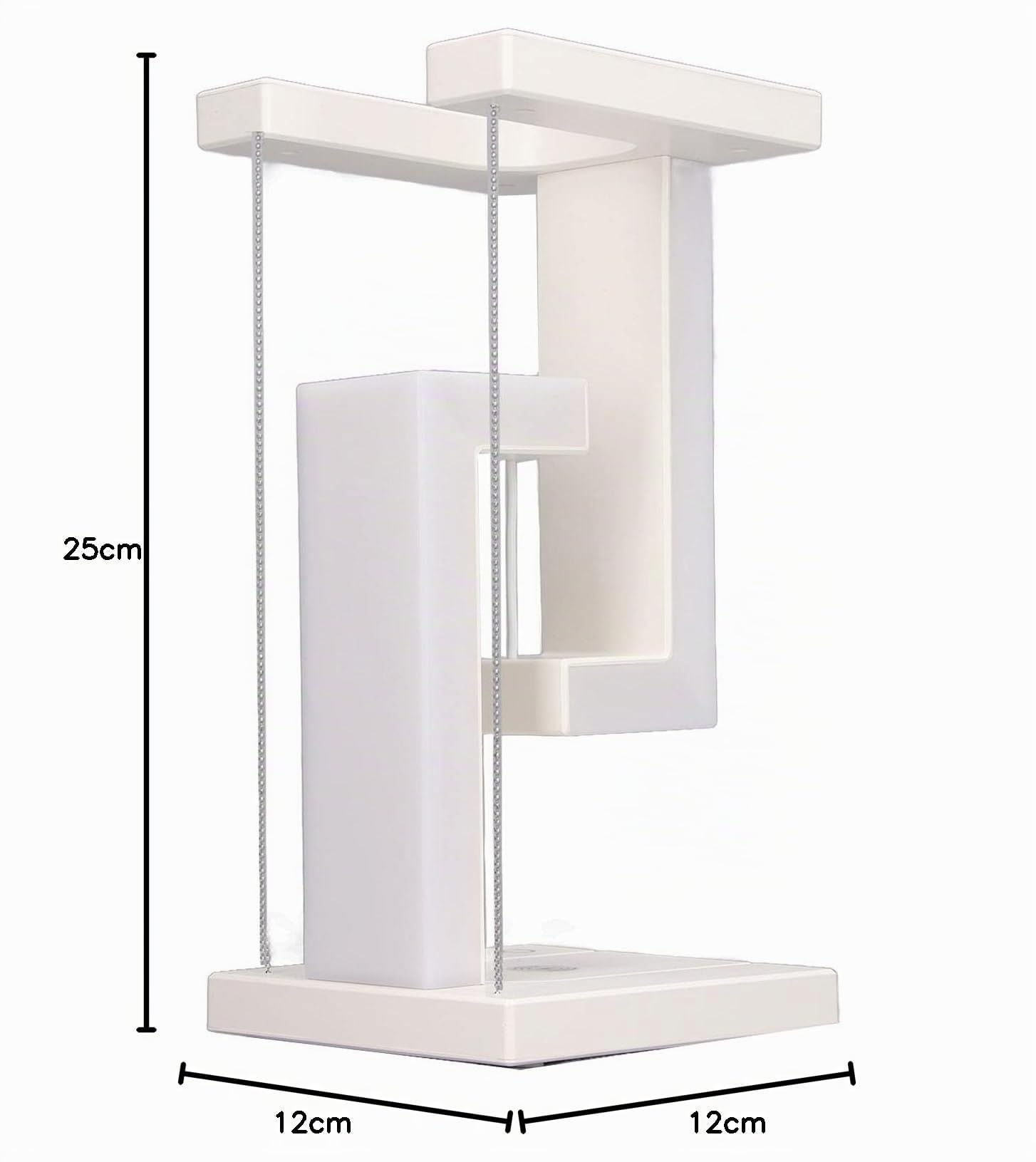 Fockety Lampada a levitazione Magnetica, Lampada da Tavolo antigravità a 3 Livelli Lampada da scrivania a LED con Caricabatterie Wireless per Camera da Letto, Ufficio e Studio