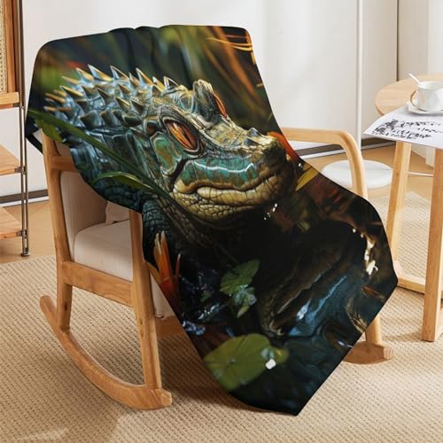 Couverture crocodile chaude, le plaid douillet idéal à offrir