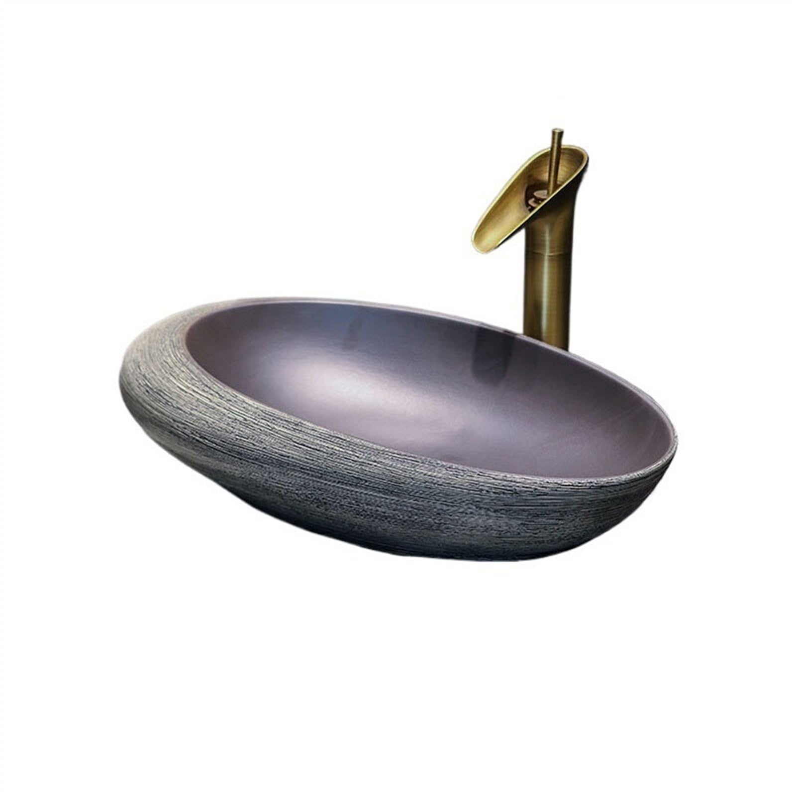 Sink Bowl High-Grade Retro Bathroom Sinks Hotel Washbasin Basin Ceramic Countertop Household Lavatory Art Basin