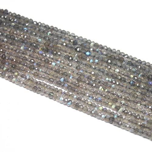 Labradorite facettée 4mm de qualité supérieure pour joaillerie