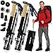 TREKOLOGY Trek-Z Collapsible Hiking & Trekking Poles - Balance Support for Seniors, Women, and Men, 2pc Per Set