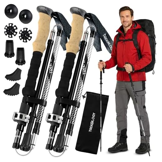 Trek-Z Collapsible Trekking Poles for Hiking