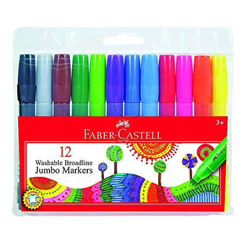 Marqueurs de couleur Jumbo Faber-Castell pour le dessin et le coloriage enfant