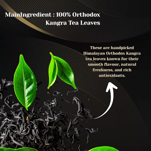 Image of Wah Tea Kashmiri Kahwa Loose Leaf Green Tea - Traditional Saffron Flavor with Rose Petals, Cardamom & Almonds | Warming, Fragrant & Immunity Supporting Blend | 100g