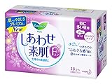 Laurier F 25cm for Heavy to Moderate Days, 18 Pads with Wings