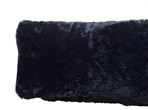 image for Brilliant Home Design Luxurious Faux Fur Body Pillow Cover with Long H