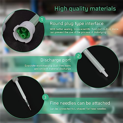 20 Stück Premium Statikmischer,Statikmischer Für Den Rohrstrom 1:1 Statikmischer Mischdüsen Mischerspitzen Kunststoffkleber Mischrohrausführung Helix Für Rohrstrom Reorganisationsbewegungsmischen