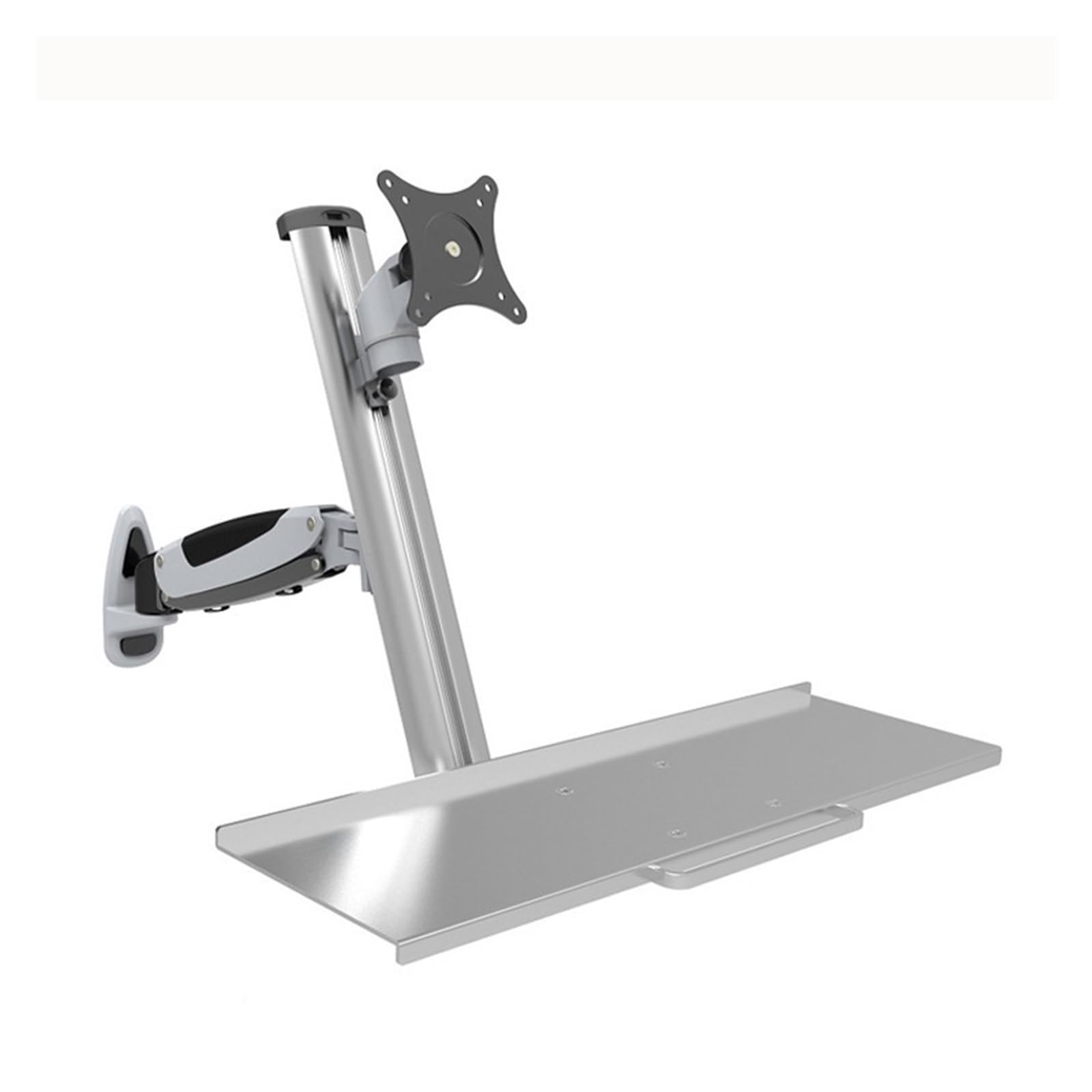 SaryEdge Monitor stand industrial supporting machine computer stand WS04 with keyboard tray lifting,One Color-WS04,One Color-WS04