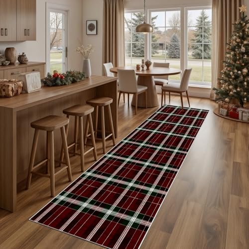 Scottish Tartan Plaid Runner Rug Non Slip, Classic