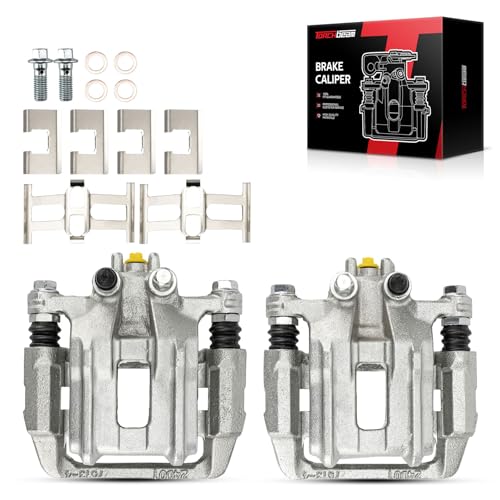 Image of Torchbeam Rear Brake Calipers Set for Honda CR-V 2005-2006, Rear Left and Rear Right Calipers with Bracket Replace # 19B2911+19B2910