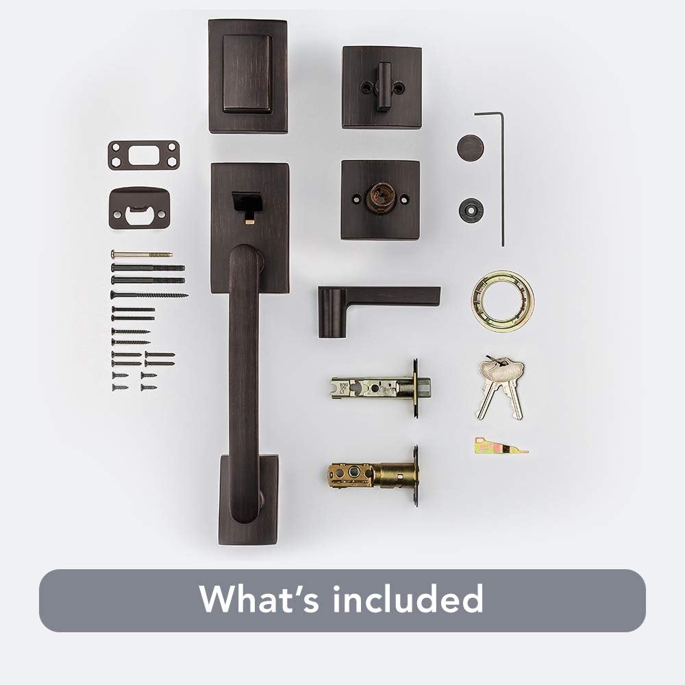 Amаzіng 🔥 Baldwin 91800-045 Spyglass Single Cylinder Front Featuring SmartKey Security, Prestige Series with a Modern Contemporary Slim Door Handleset and Square Lever, Venetian Bronze Finish 40% оƒƒ Dіѕсоunt Baldwin 91800-045 Spyglass Single Cylinder Front Featuring SmartKey Security, Prestige Series with a Modern Contemporary Slim Door Handleset and Square Lever, Venetian Bronze Finish