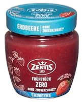 Zentis Frühstück Zero Erdbeere – 210 g Fruchtaufstrich ohne Zuckerzusatz und ohne Aromastoffe für bewusst leichte Genussmomente