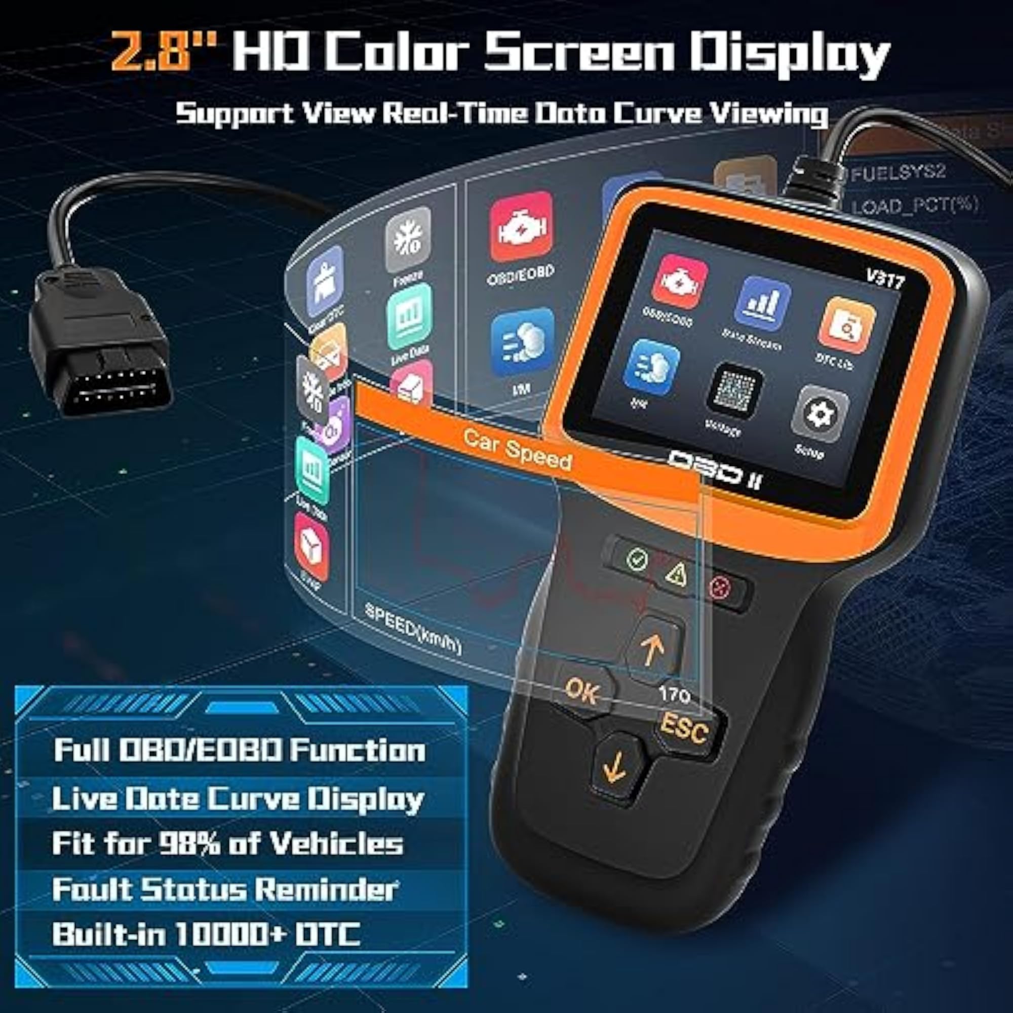 V317 Advanced OBD2 Diagnostic Scanner