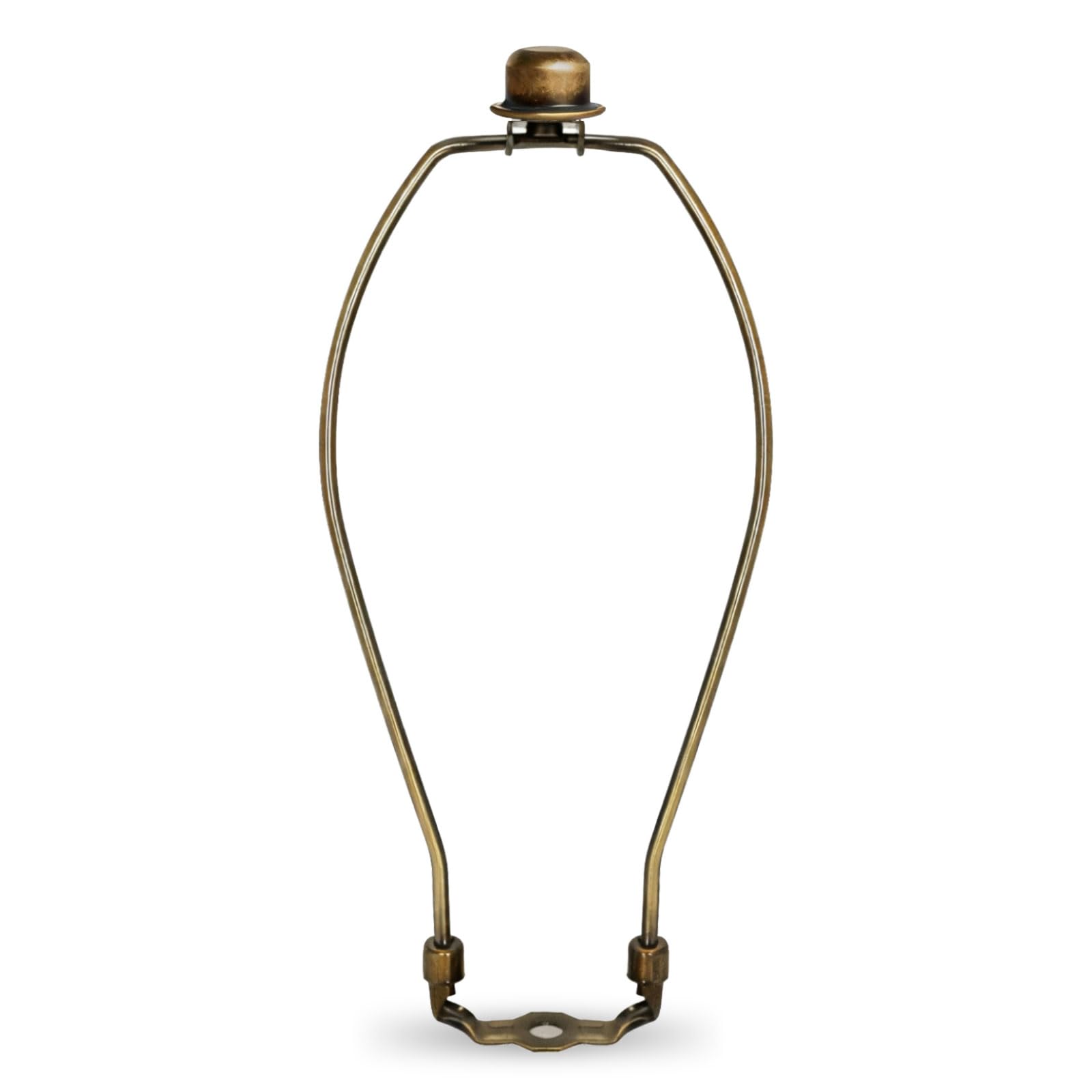 View 1 of 10'' Bronze Lamp Shade Harp Holder Detachable Lamp Harp Adapter Replacement