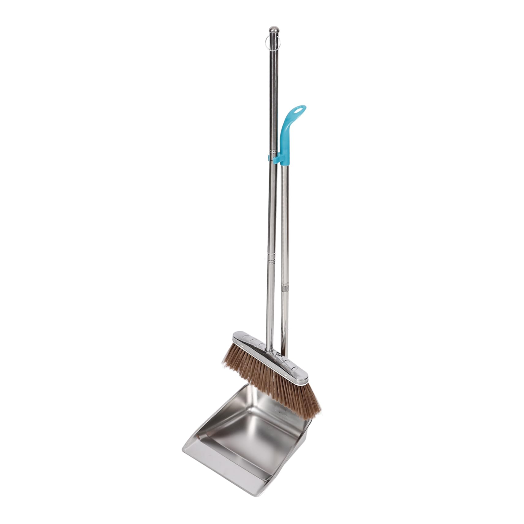 Ipetboom Set Scopa e Paletta Design Semplice e Pratico Resistente alla Rottura e all'Usura in Acciaio Inossidabile la Pulizia Domestica Efficiente