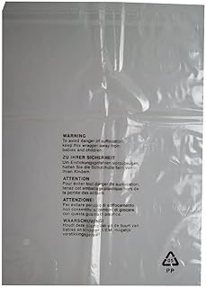 400 Pack - 10" x 12" Clear Polythene Plastic Clothing Garment Bags for T-Shirts Display