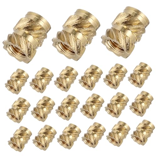CATIEBYE 50pcs Heat Resistant Insert Nuts for Injection Molding High Hardness Anti-Corrosion Threaded Inserts for Printed Parts