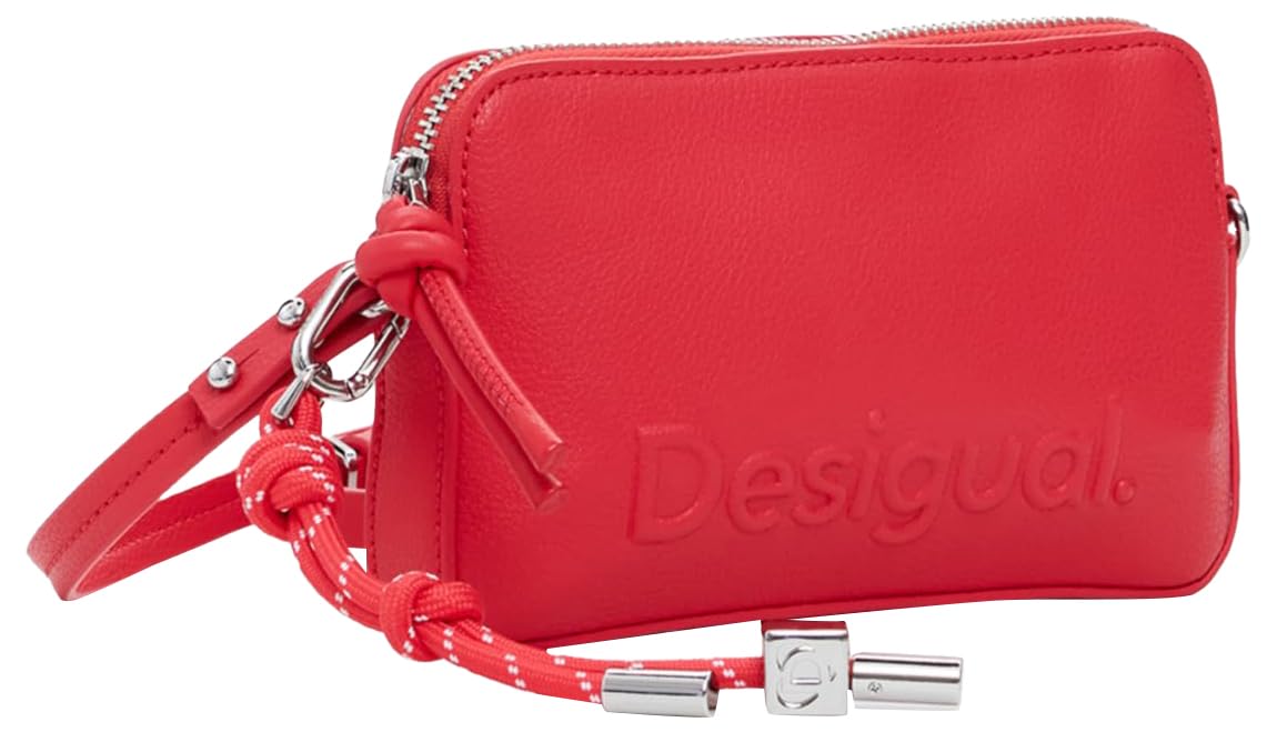 Desigual Women's Mone_Half Julia Coral Bi-Fold Wallet, Orange, 18.5